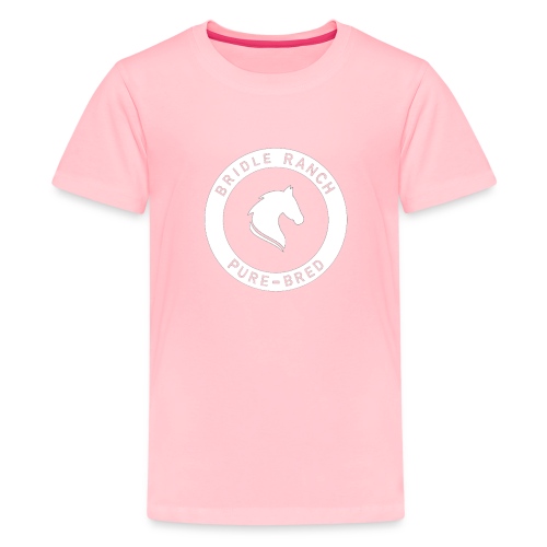 Bridle Ranch Pure-Bred (White Design) - Kids' Premium T-Shirt