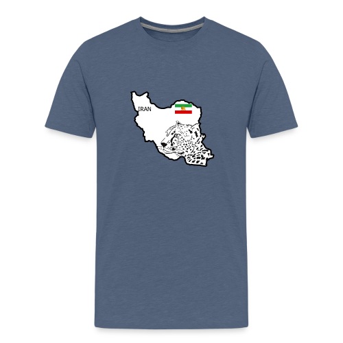 Iran Map Flag Persian cheetah - Kids' Premium T-Shirt