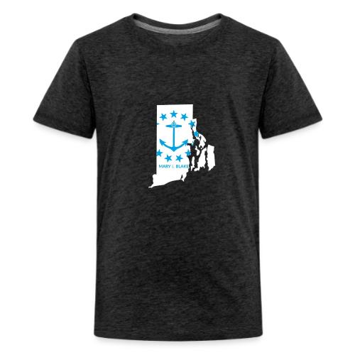 Mary And Blake Logo - RI Map - Kids' Premium T-Shirt