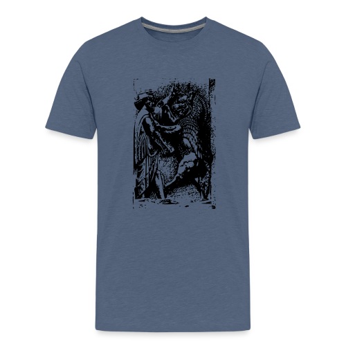 Lion and Warrior - Kids' Premium T-Shirt