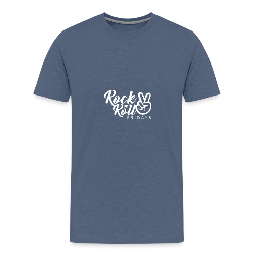 Rock 'n' Roll Fridays Classic White Logo - Kids' Premium T-Shirt