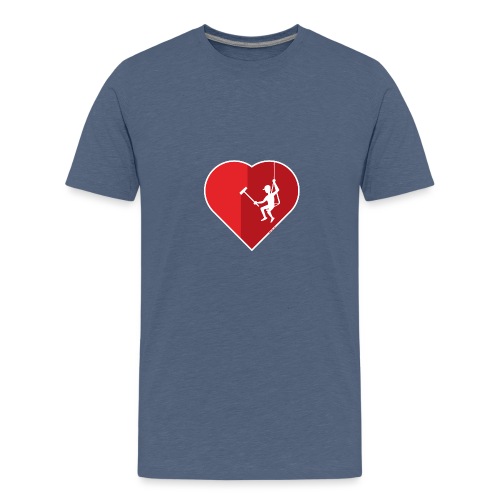 Heart cleaning by a professional window cleaner - Kids' Premium T-Shirt