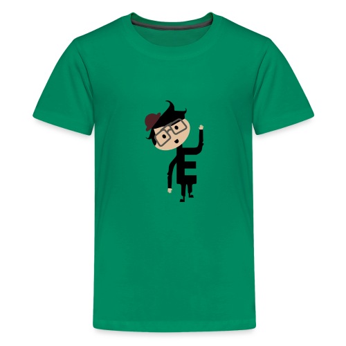 Alphabet Letter E - Uneven Little Man Enzo - Kids' Premium T-Shirt