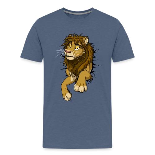 STUCK Lion (black cracks) - Kids' Premium T-Shirt