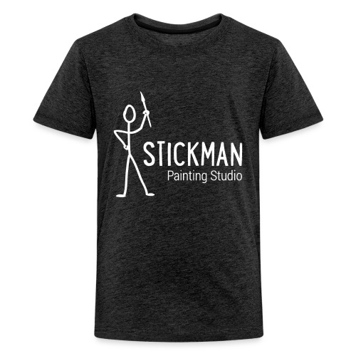Stickman Logo In White - Kids' Premium T-Shirt