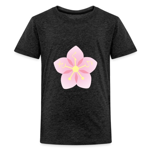 Sakura / Cherry Blossom Japanese Writing Hiragana - Kids' Premium T-Shirt