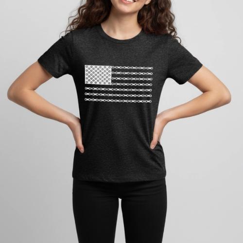 Bicycle Chain American Flag - Kids' Premium T-Shirt
