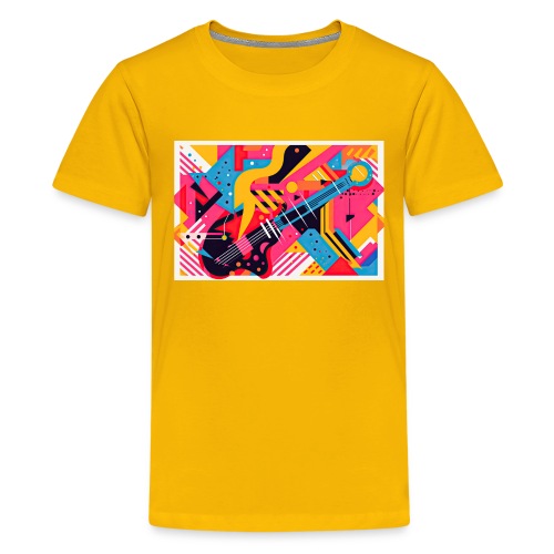 Memphis Design Rockabilly Abstract - Kids' Premium T-Shirt