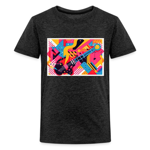 Memphis Design Rockabilly Abstract - Kids' Premium T-Shirt