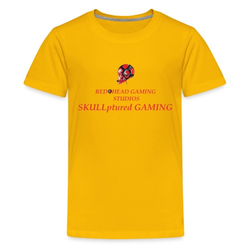 REDHEADGAMING SKULLPTURED GAMING - Kids' Premium T-Shirt