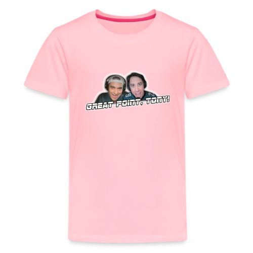 GREAT POINT, TONY! (with glow) - Kids' Premium T-Shirt