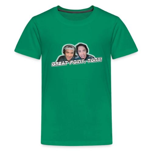 GREAT POINT, TONY! (with glow) - Kids' Premium T-Shirt