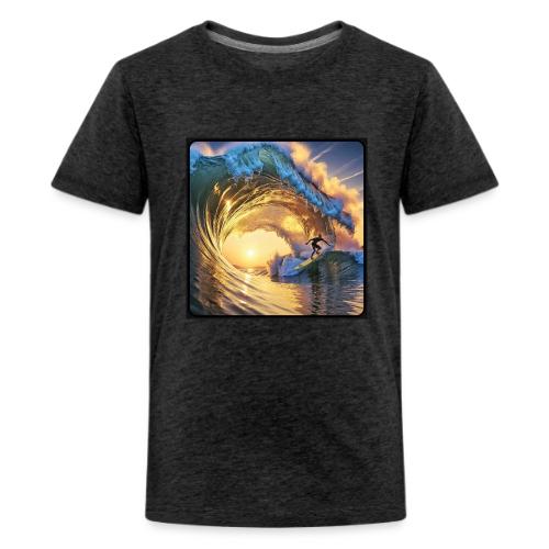 Morning Gold Full-Pipe Wave - Kids' Premium T-Shirt