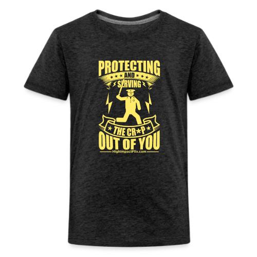 Protect Serve COP YELLOW - Kids' Premium T-Shirt