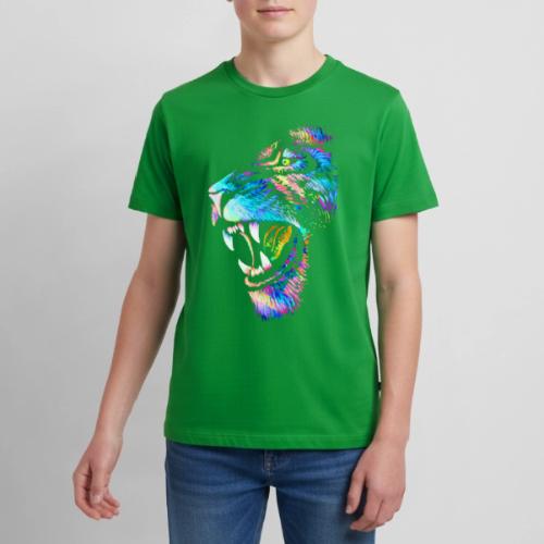 Colorful Lion Head Portrait Drawing - Roaring Lion - Kids' Premium T-Shirt
