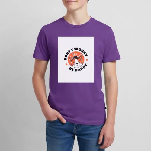 Don't Worry be Happy Cool Dog - Kids' Premium T-Shirt
