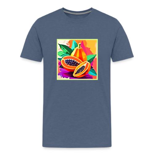 Sliced Papaya Pop Art - Kids' Premium T-Shirt