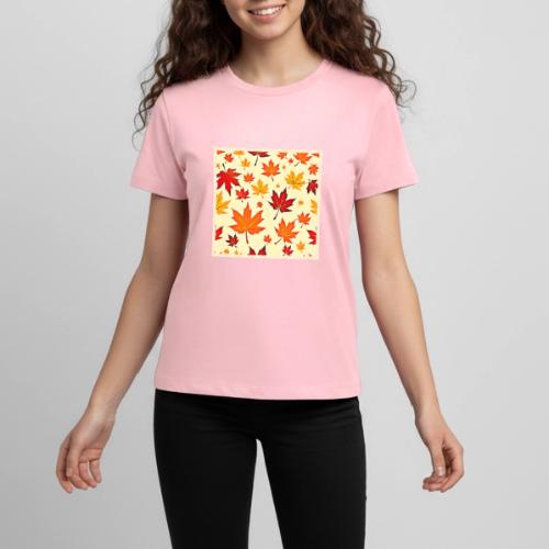 Seamless Fall Foliage Design - Kids' Premium T-Shirt