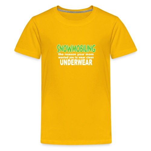 Snowmobiling Underwear - Kids' Premium T-Shirt