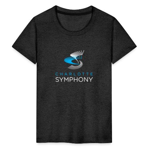 Charlotte Symphony official logo (White) - Kids' Premium T-Shirt