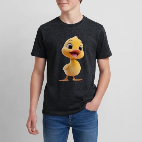 Bright Yellow Baby Duck Smiling - Kids' Premium T-Shirt