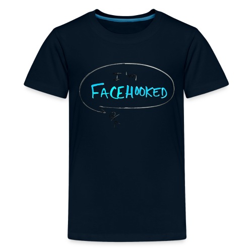 I'm Facehooked | Facebook | Social Media | Minimal - Kids' Premium T-Shirt