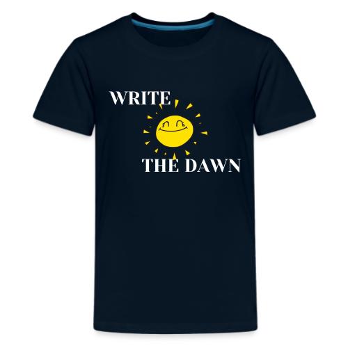 Write the Dawn (white text) - Kids' Premium T-Shirt