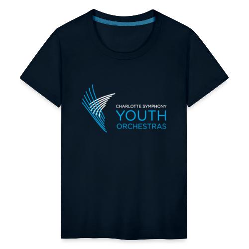 Charlotte Symphony Youth Orchestras Logo (Horz) - Kids' Premium T-Shirt