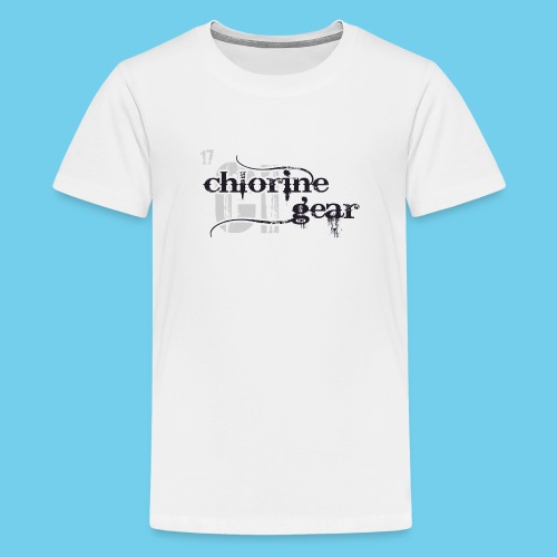Chlorine Gear Textual stacked Periodic backdrop - Kids' Premium T-Shirt