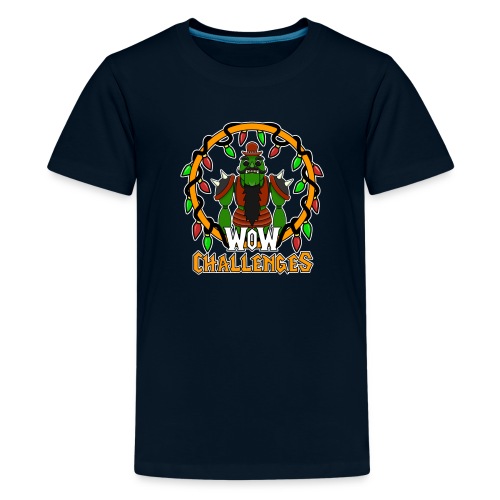 WoW Challenges Holiday Orc WHITE - Kids' Premium T-Shirt