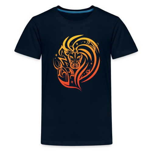 Zodiac Leo Lion Fire Star Sign - Kids' Premium T-Shirt