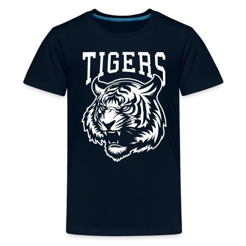 Tigers Mascot Logo for School Sports Team - Kids' Premium T-Shirt