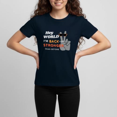 I'm Back and Stronger | Funny Affirmation - Kids' Premium T-Shirt