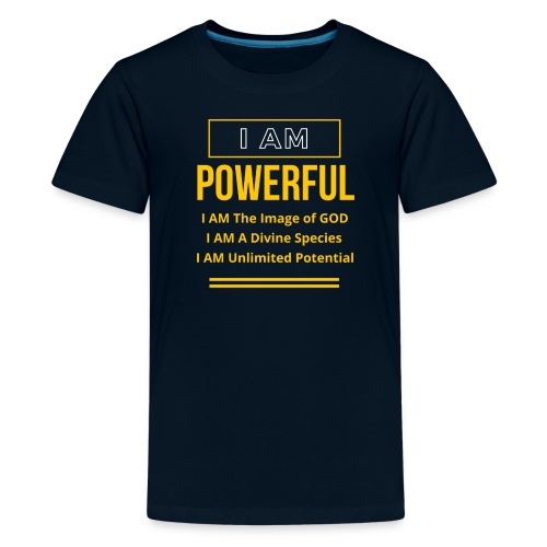 I AM Powerful (Dark Collection) - Kids' Premium T-Shirt