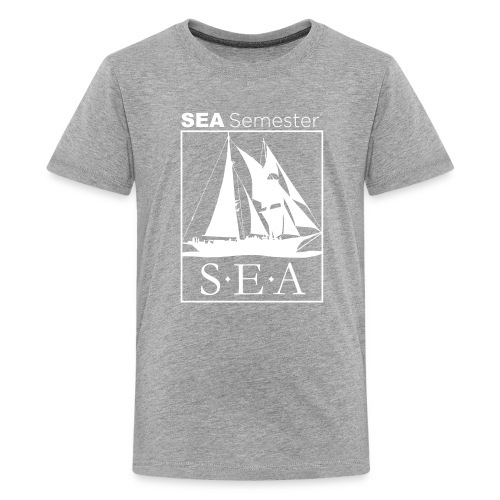 SEA_logo_WHITE_eps - Kids' Premium T-Shirt