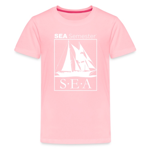 SEA_logo_WHITE_eps - Kids' Premium T-Shirt