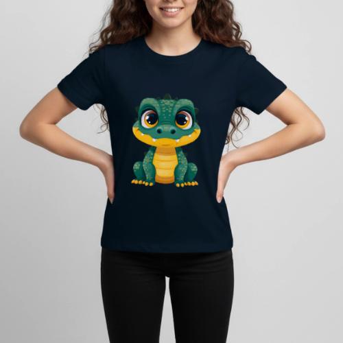 Smiling Cartoon Alligator - Kids' Premium T-Shirt