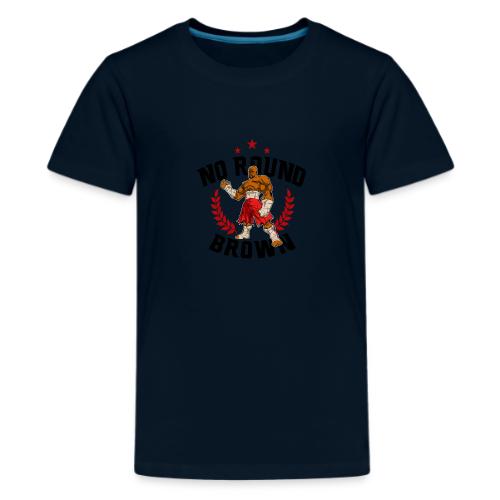 No Round Brown (white) - Kids' Premium T-Shirt