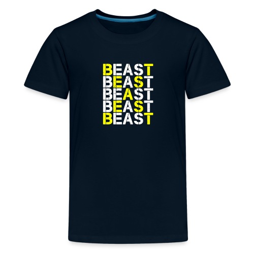 All Beast Bold distressed logo - Kids' Premium T-Shirt