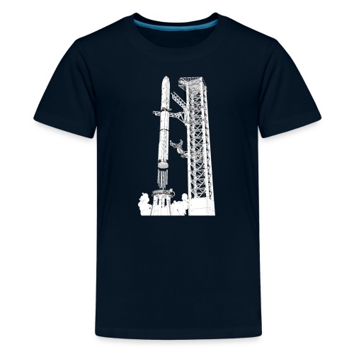 Starship Super-Heavy Lift Launch Vehicle - No Text - Kids' Premium T-Shirt