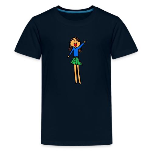 Sophia, Black Outline, Full Color (tshirts) - Kids' Premium T-Shirt