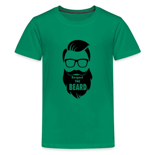 Respect the beard 08 - Kids' Premium T-Shirt