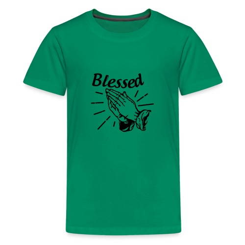 Blessed - Alt. Design (Black Letters) - Kids' Premium T-Shirt