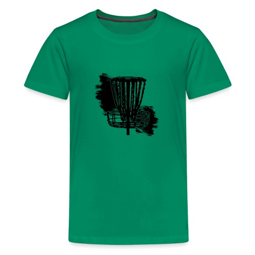 Disc Golf Basket Paint Black Print - Kids' Premium T-Shirt