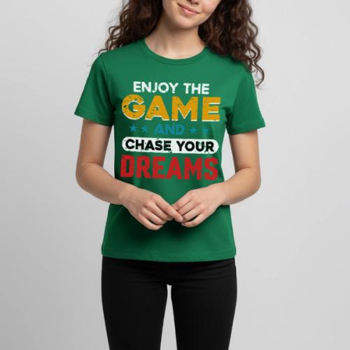 Enjoy The Game, Chase Your Dreams - Kids' Premium T-Shirt