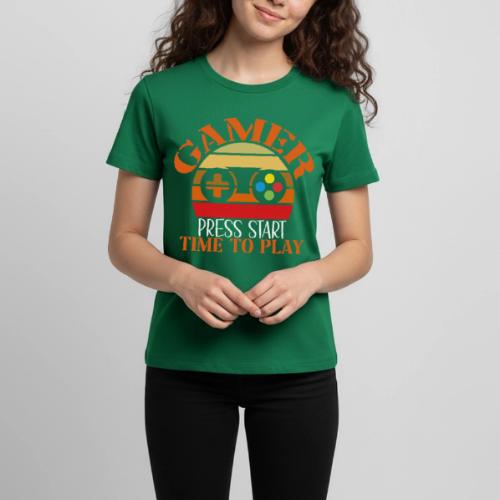 Gamer: Press Start, Time to Play! - Kids' Premium T-Shirt