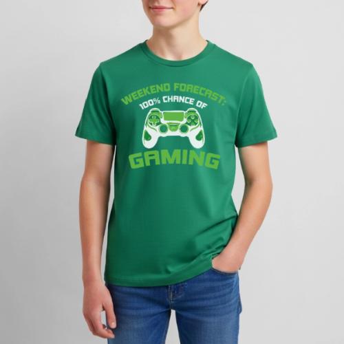 Weekend Forecast: 100% Gaming! - Kids' Premium T-Shirt