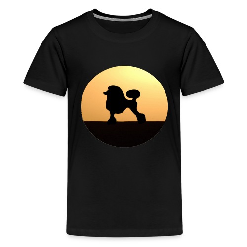 Sunset poodle - Kids' Premium T-Shirt
