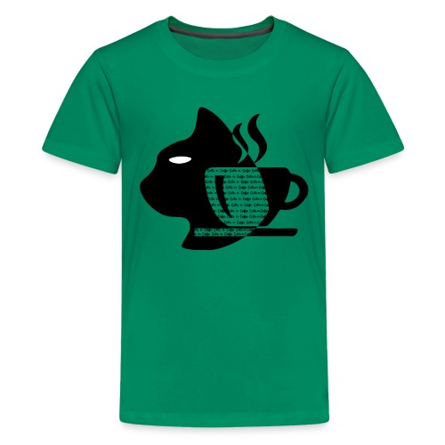 cat n coffee - Kids' Premium T-Shirt