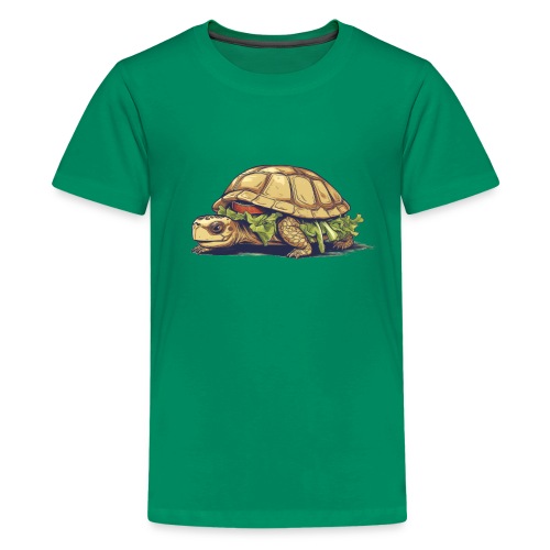 Turtle Sandwich Sticker n' Tee Version - Kids' Premium T-Shirt